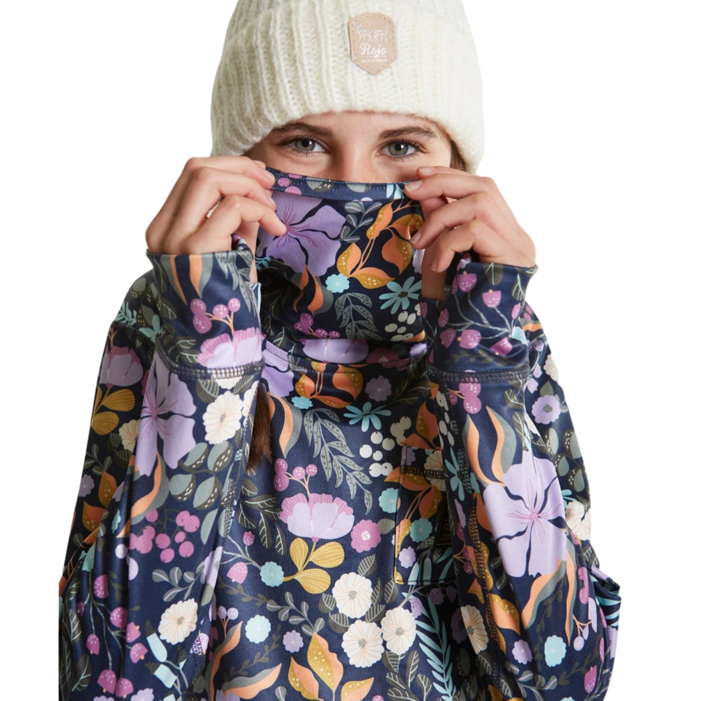 Rojo Girls Capri Funnel Neck