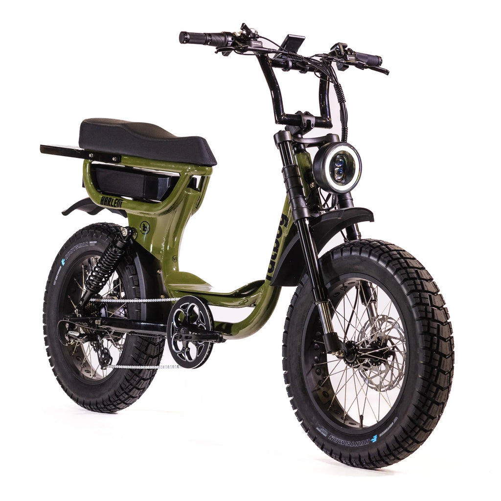 Fatboy Harlem V2 jungle green electric bike Wollongong Steves Snow Store