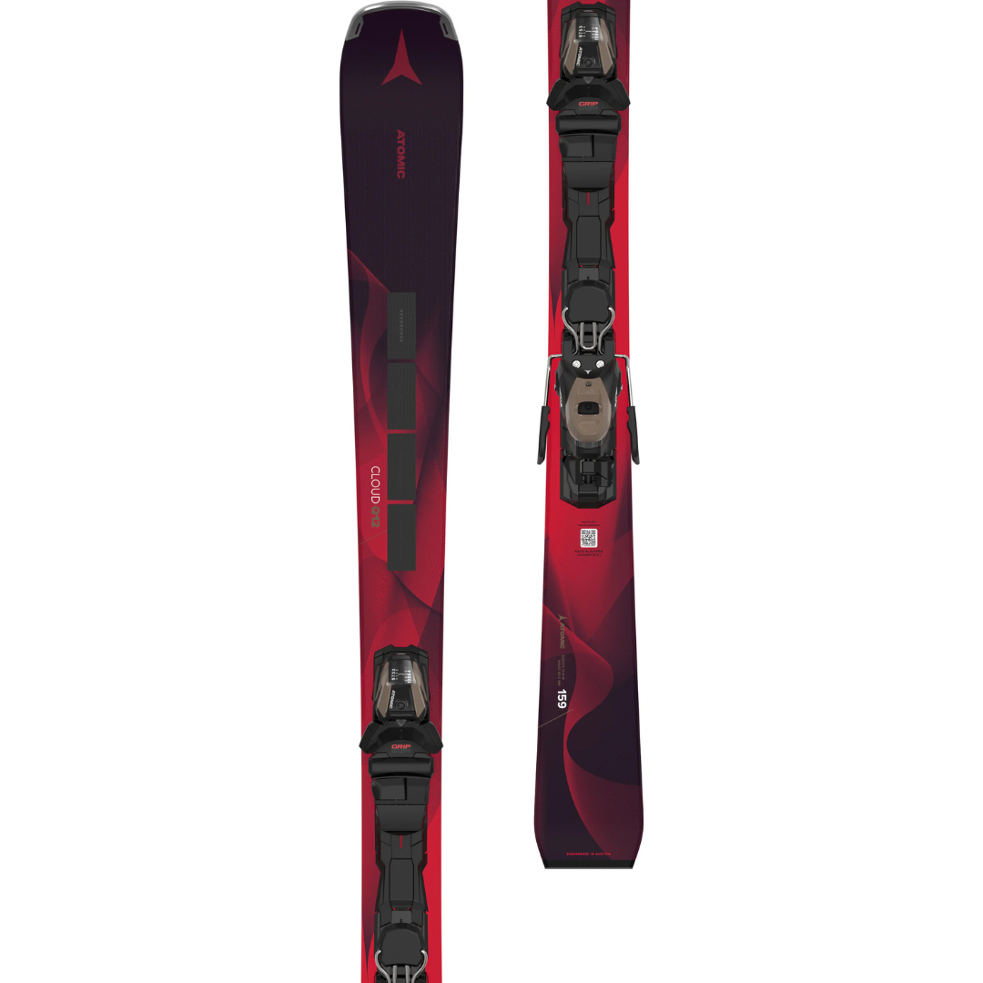 ATOMIC CLOUD Q12 REVOSHOCK C red with M 10 GW bindings steves snow store wollongong