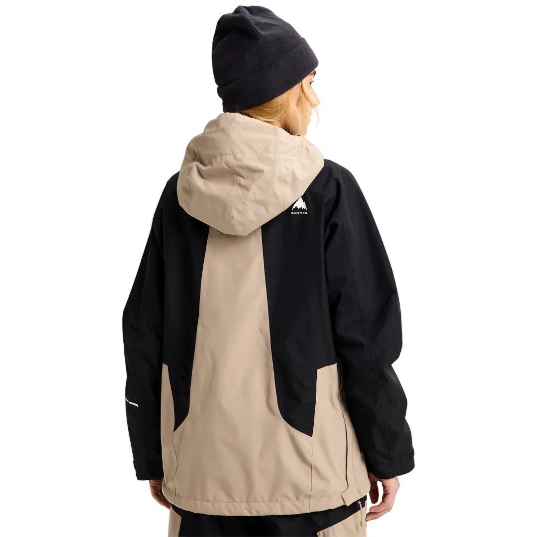 Burton Womens Reserve Relaxed Anorak Summit Taupe True Black steves snow store wollongong