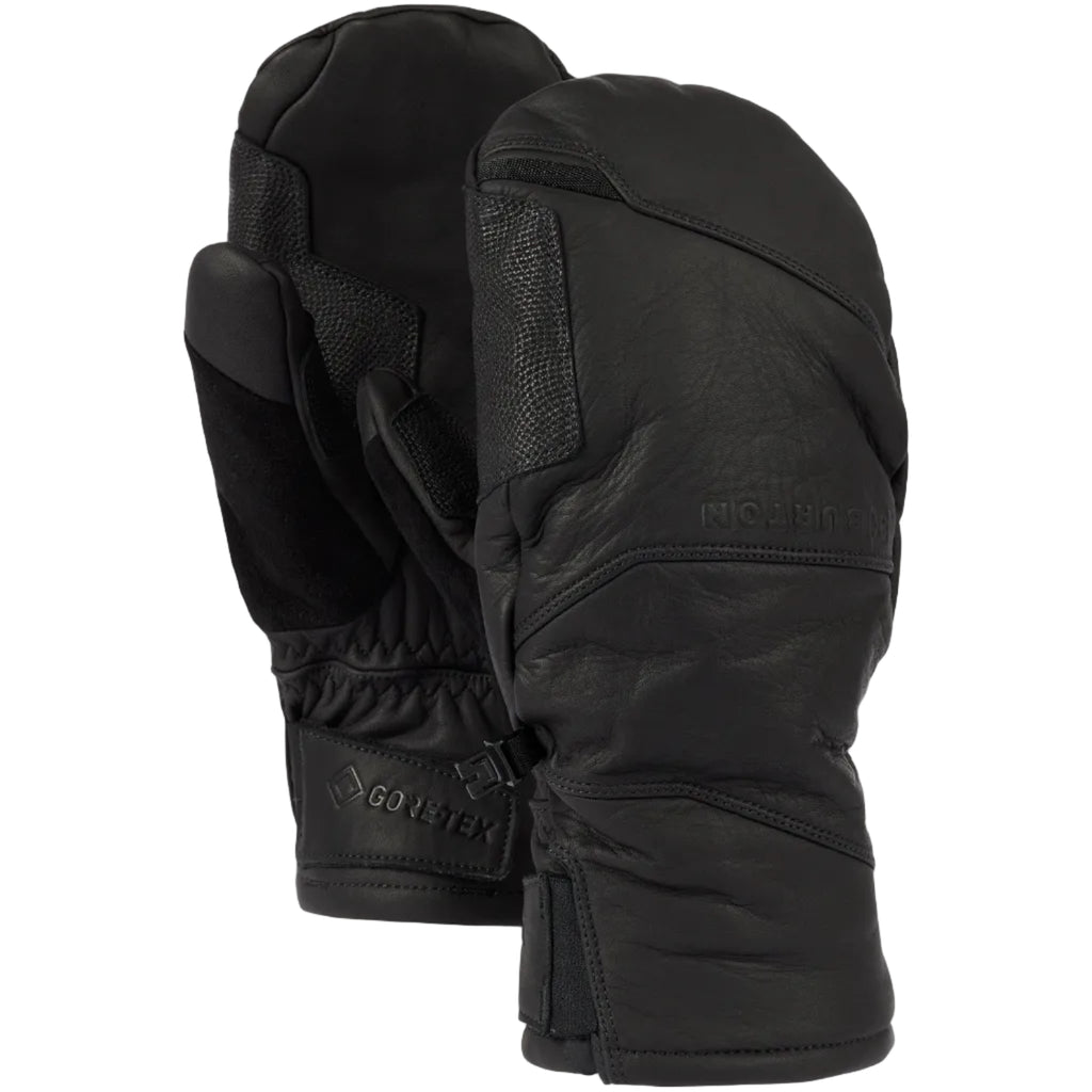 Burton AK Clutch Gore-Tex Leather Mitten True Black steves snow store wollongong