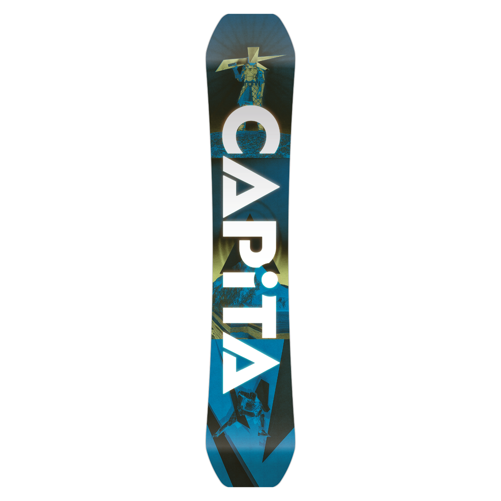 steve's snow store wollongong - Capita snowboard with blue and black design on a white background