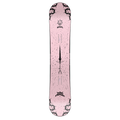 Steve's snow store Wollongong - Pink snowboard with black patterns on a white background