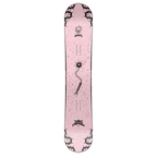 Steve's snow store Wollongong - Pink snowboard with black patterns on a white background