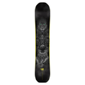 Steve's snow store Wollongong - Black snowboard with artistic design on a white background
