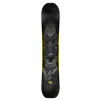 Steve's snow store Wollongong - Black snowboard with artistic design on a white background