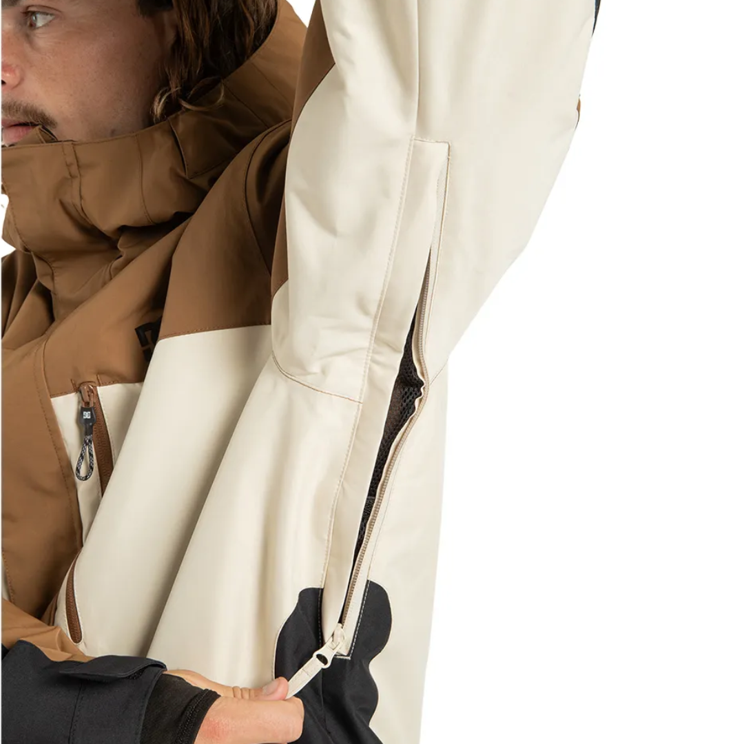 DC Defiant Jacket Oatmeal Steves Snow Store Wollongong