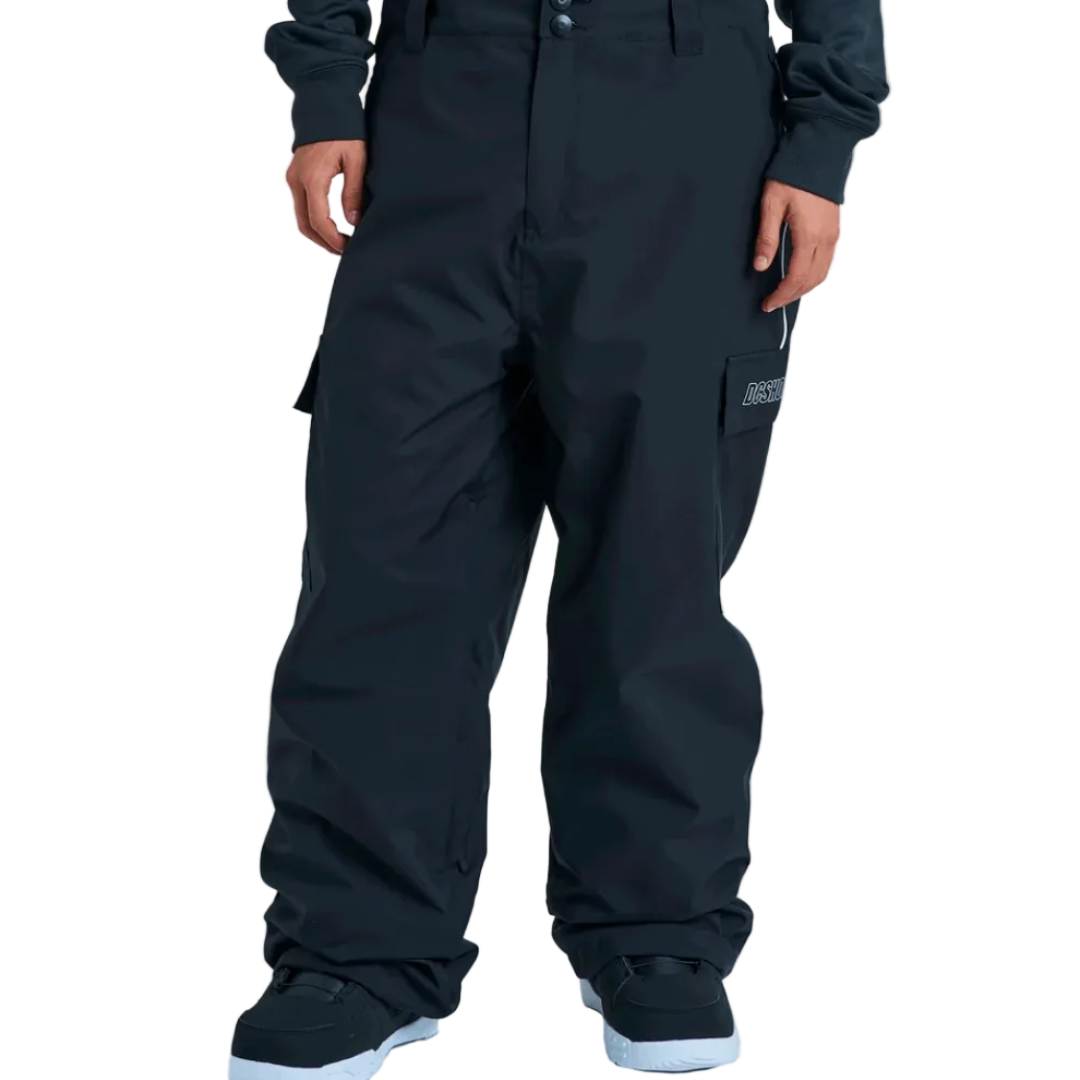 DC Wide Cargo 10K Pant Black Steves Snow Store Wollongong