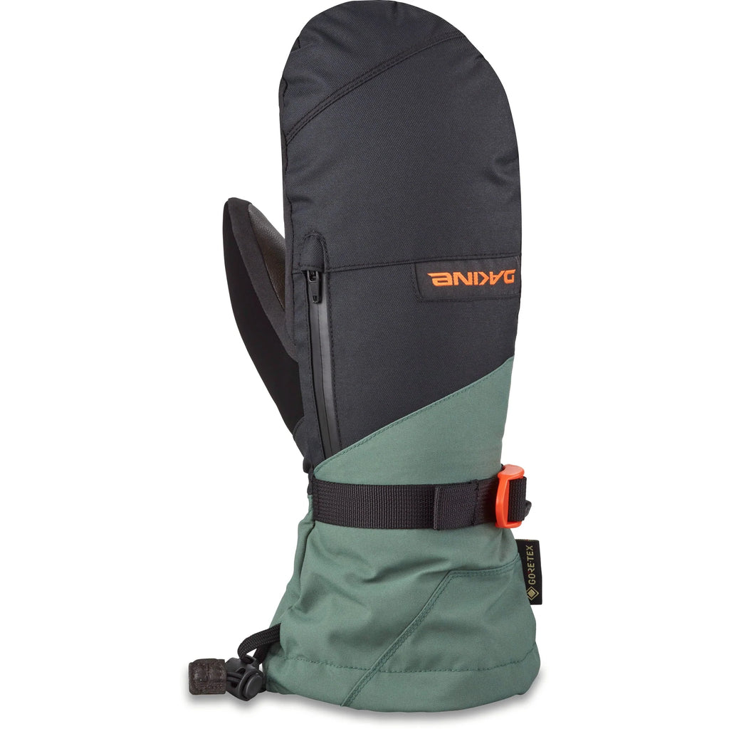 Dakine Leather Titan Gore-Tex Mitt Orange + Green Steves Snow Store Wollongong