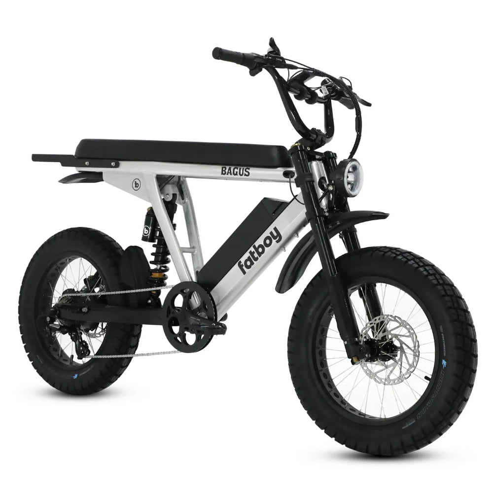 Steve's snow store Wollongong - White electric bike with black accents on a white background