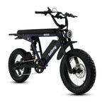 Steve's snow store Wollongong - Black electric bike with 'Bagus' and 'Fatboy' branding on a white background
