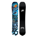 Steve's snow store Wollongong -Mayhem snowboard with colorful design on one side and black side with brand logo on a white background