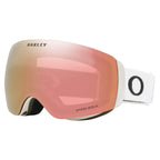 Oakley Flight Deck M white with rose gold prizm Lens Steves Snow Store Wollongong