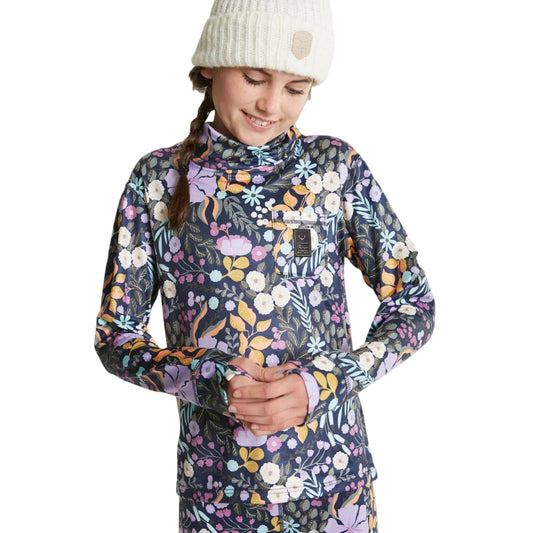 Rojo Girls Capri Funnel Neck