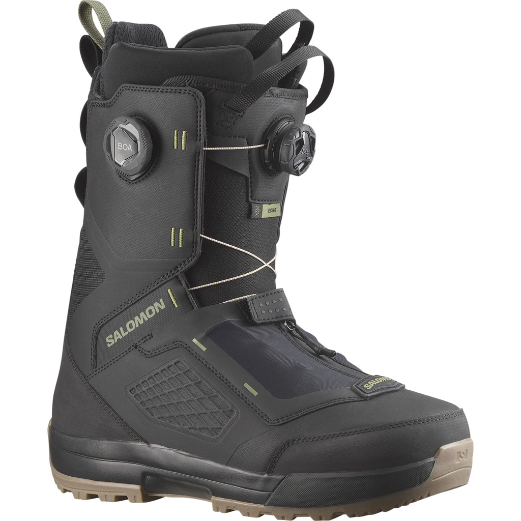 Salomon Echo Dual Boa Black Deep Lichen Green Steves Snow Store Wollongong