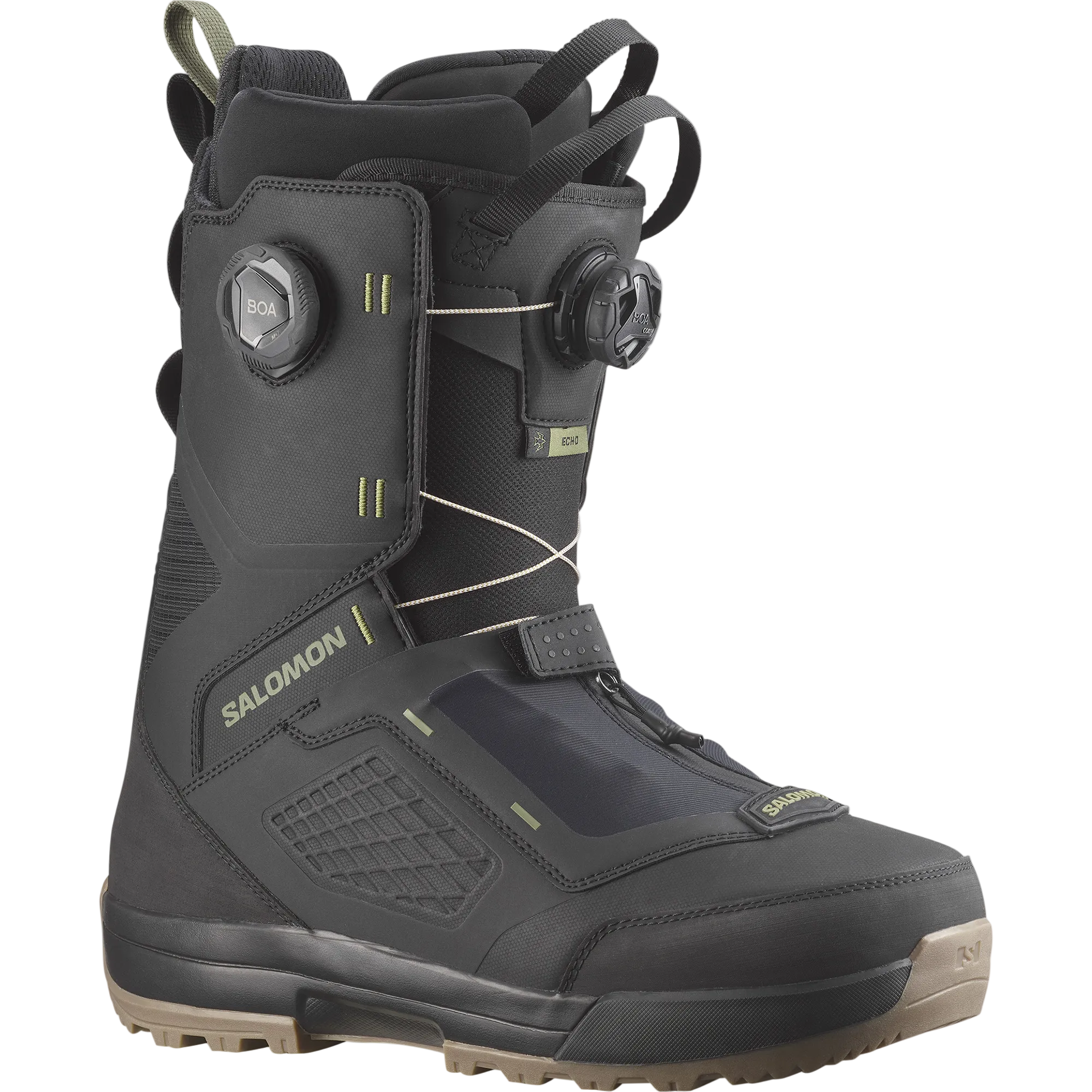 Salomon Echo Dual Boa Black Deep Lichen Green Steves Snow Store Wollongong