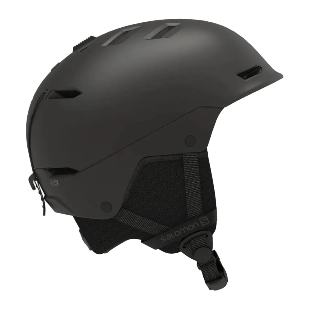 Salomon Husk Helmet Black Steves Snow Store Wollongong