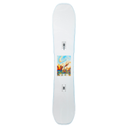 Steve's snow store Wollongong - White snowboard with colorful graphic on a white background