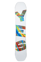 Steve's snow store Wollongong - White snowboard with colorful graphic on a white background