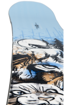 Steve's snow store wollongong - Close-up of a snowboard with artistic design on a white background