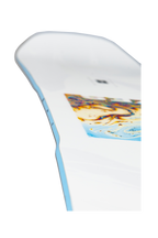 Steve's snow store Wollongong - Close-up of a snowboard with a colorful pattern on a white background