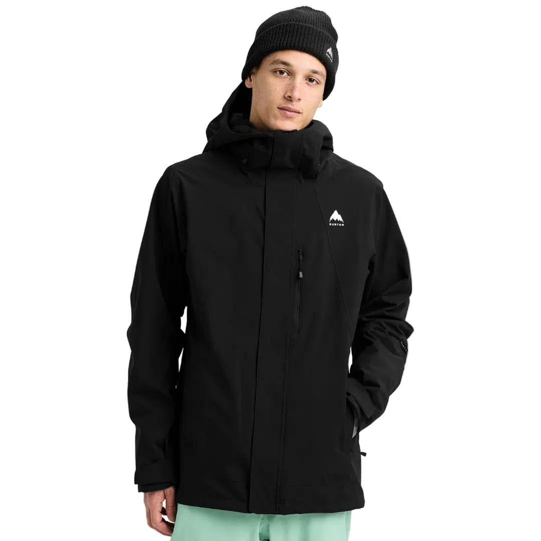 burton reserve stretch jacket black steves snow store wollongong